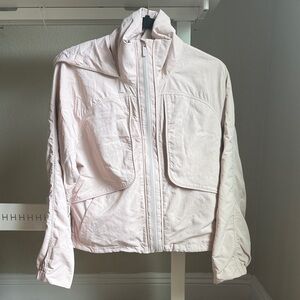 lululemon athletica Pale Pink Zip-Up Bomber Jacket